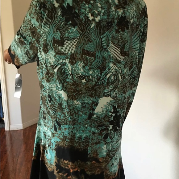 Caleesa Women Tunic Plus Sise 2X Paisley Designer - Picture 6 of 10